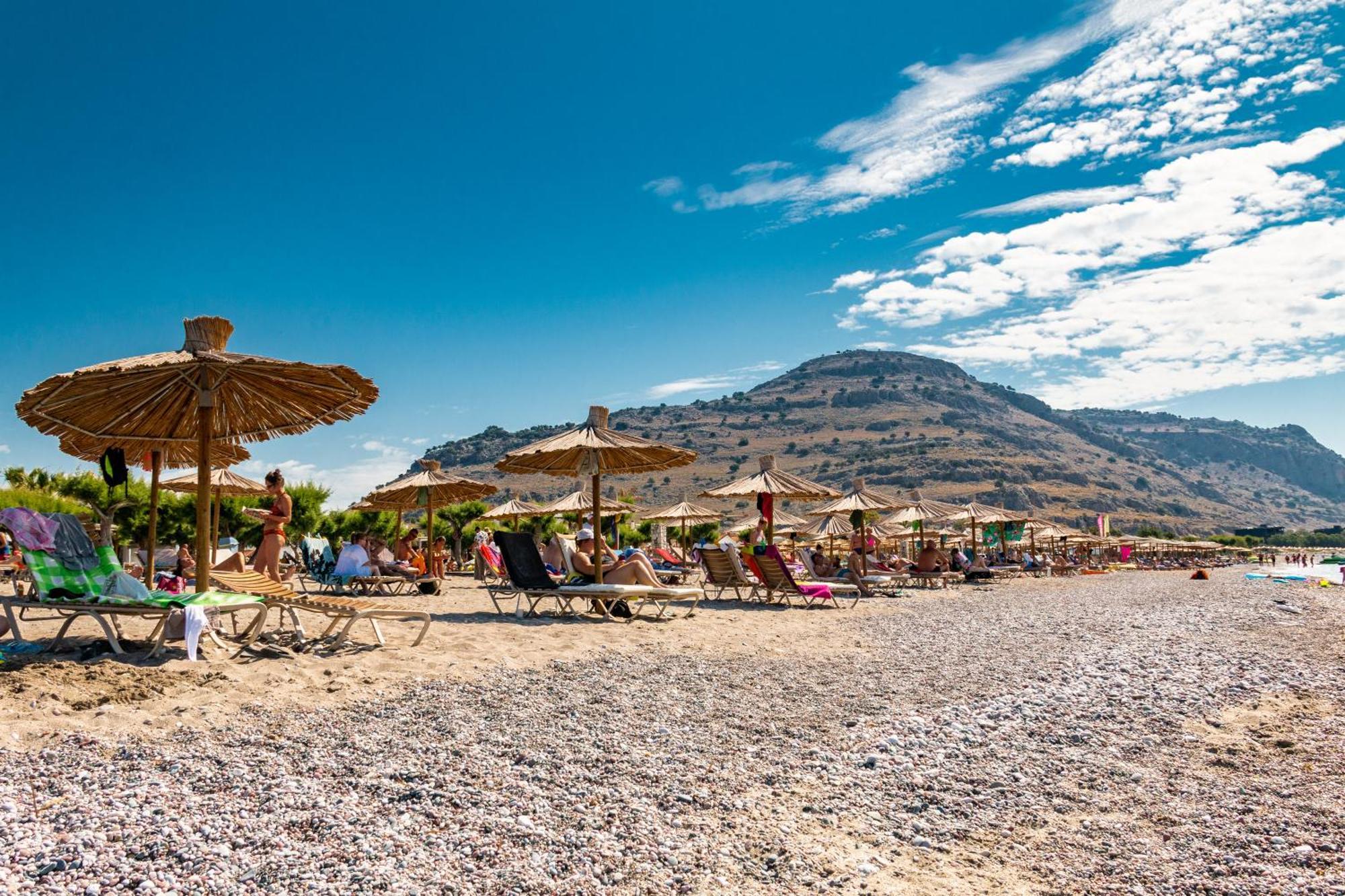 Sun Beach Lindos Лардос Экстерьер фото