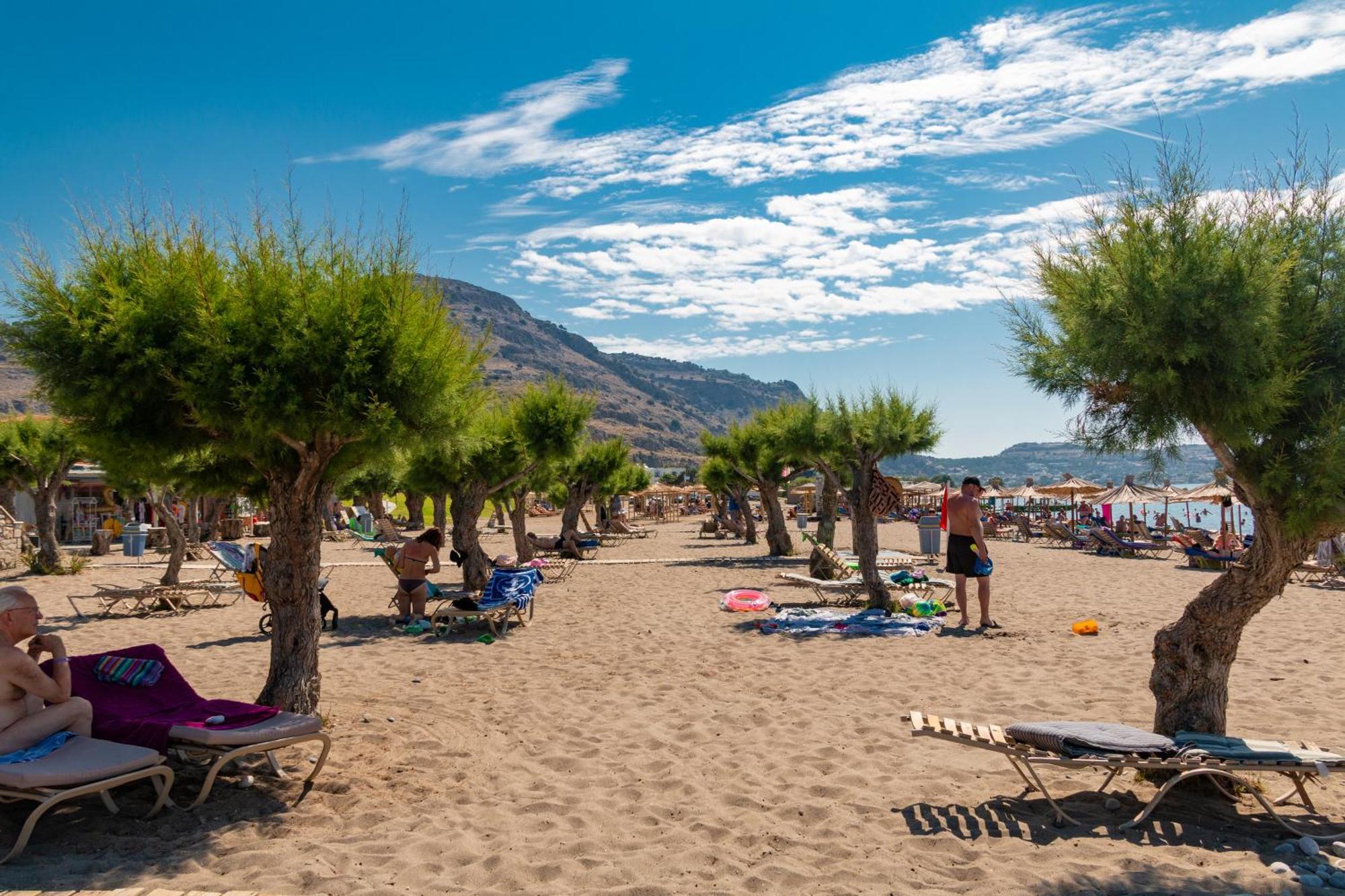 Sun Beach Lindos Лардос Экстерьер фото